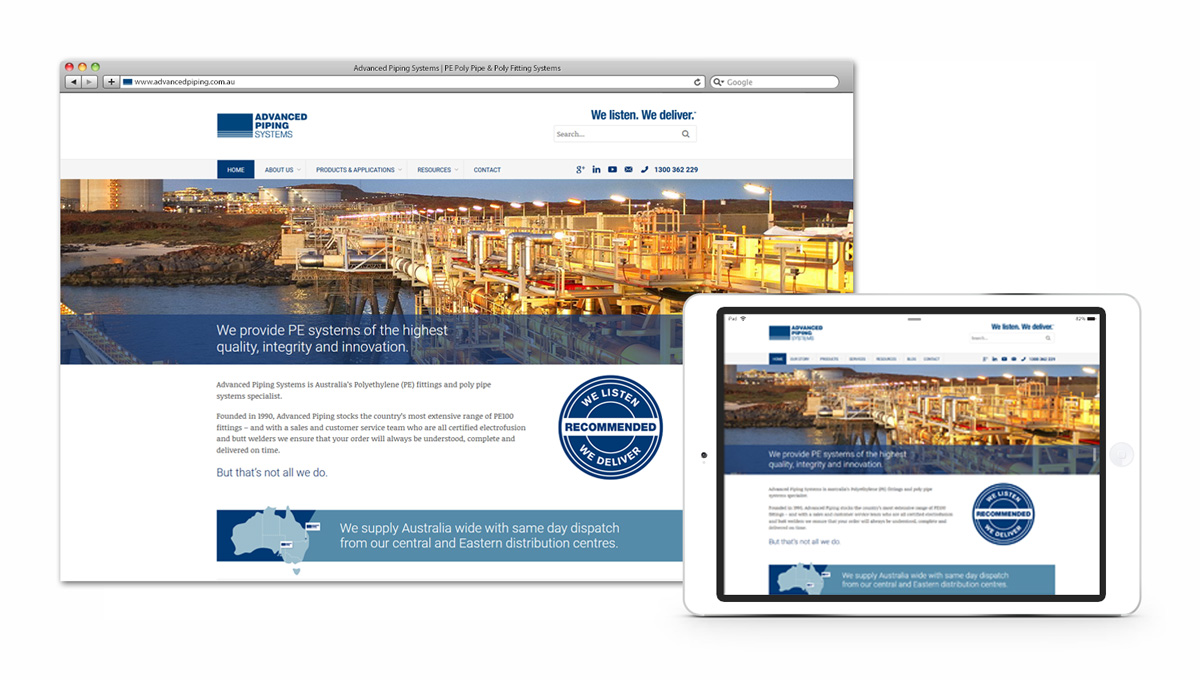 Advanced Piping Systems Website