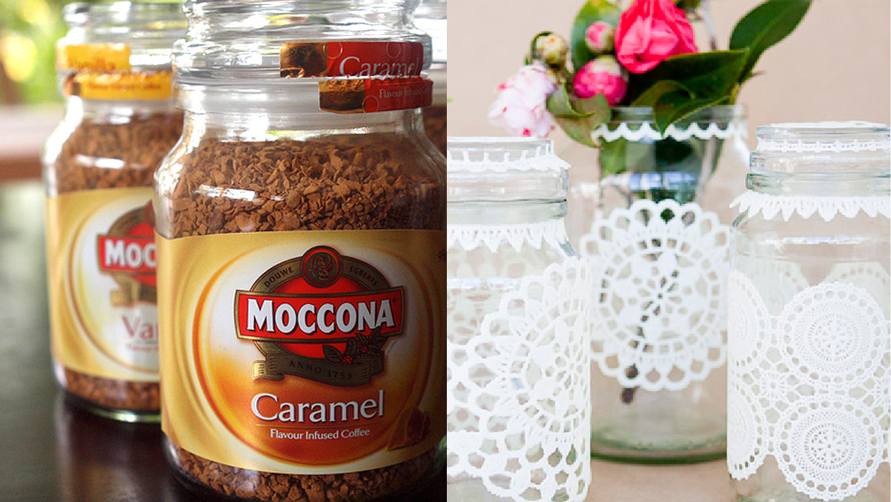 Reusing Moccona jars